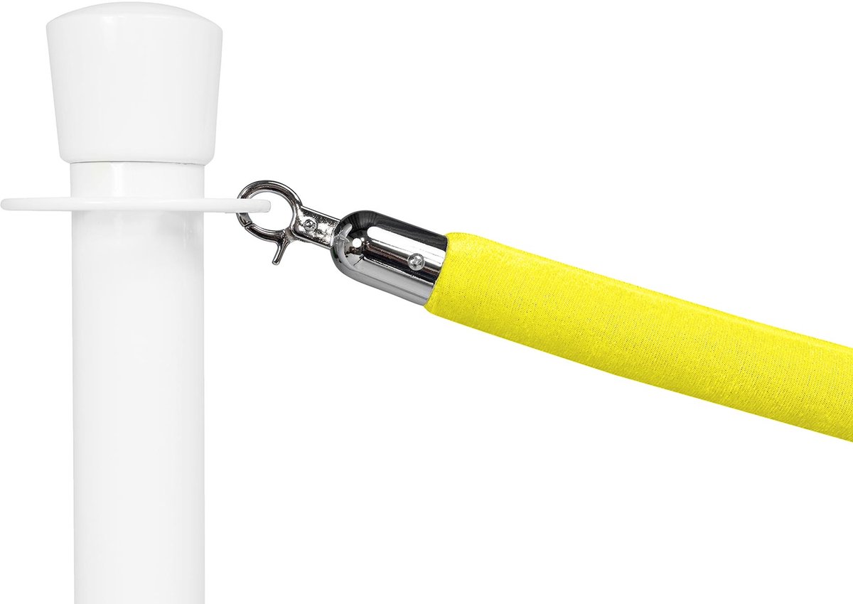   | Afzetkoord Velours | Chroom - Geel